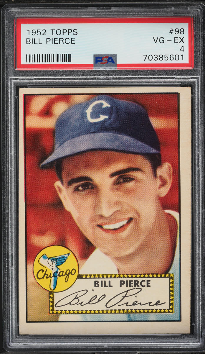 1952 Topps Billy Pierce #98 PSA 4 VGEX