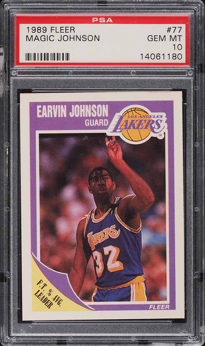 1989 Fleer Basketball Magic Johnson #77 PSA 10 GEM MINT