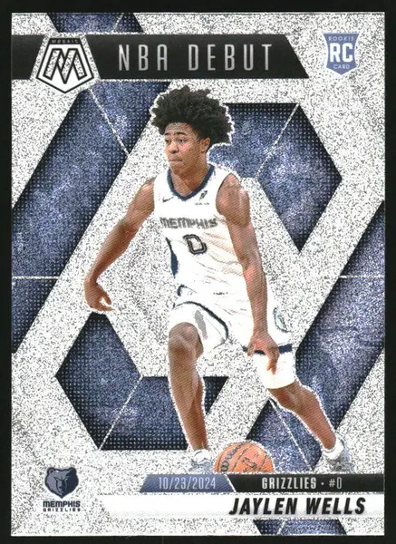 2024-25 Panini Mosaic Glitter Mosaic #260 Jaylen Wells NBA Debut RC