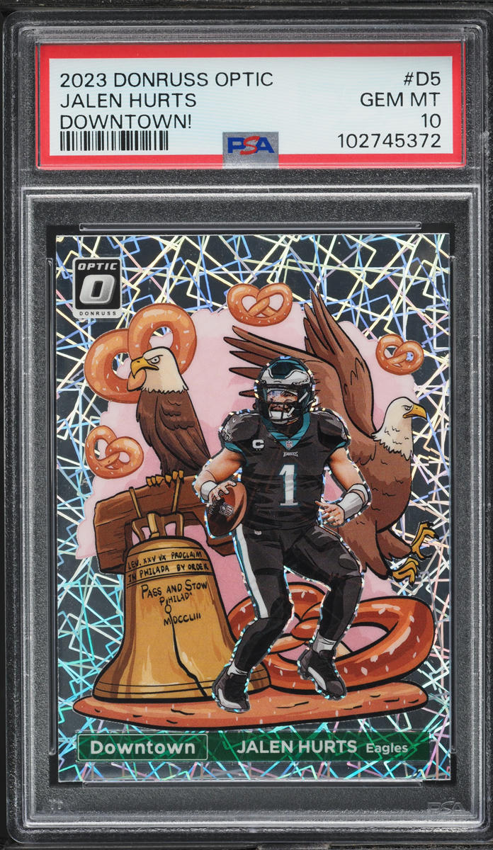 2023 Donruss Optic Downtown Jalen Hurts #D5 PSA 10 GEM MINT