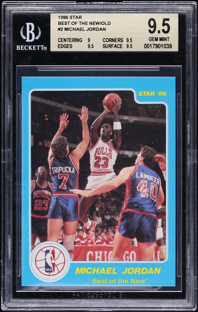 1986 Star Best Of The New Old Michael Jordan ROOKIE #2 BGS 9.5 GEM MINT