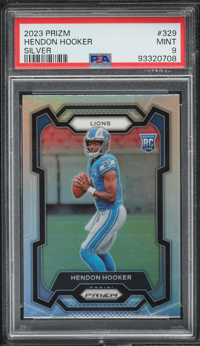 2023 Panini Prizm Silver Hendon Hooker ROOKIE #329 PSA 9 MINT