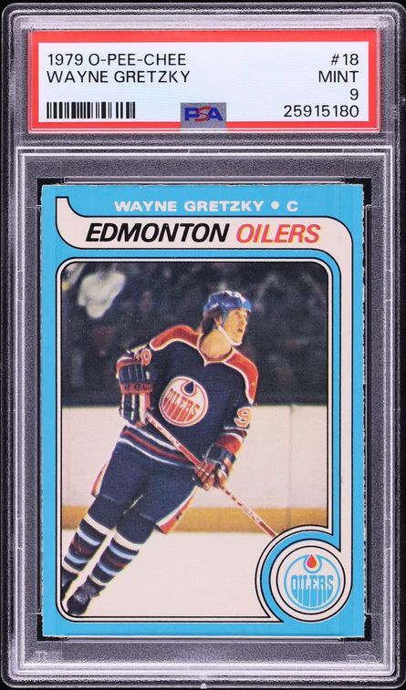 1979 O-Pee-Chee Hockey Wayne Gretzky ROOKIE #18 PSA 9 MINT