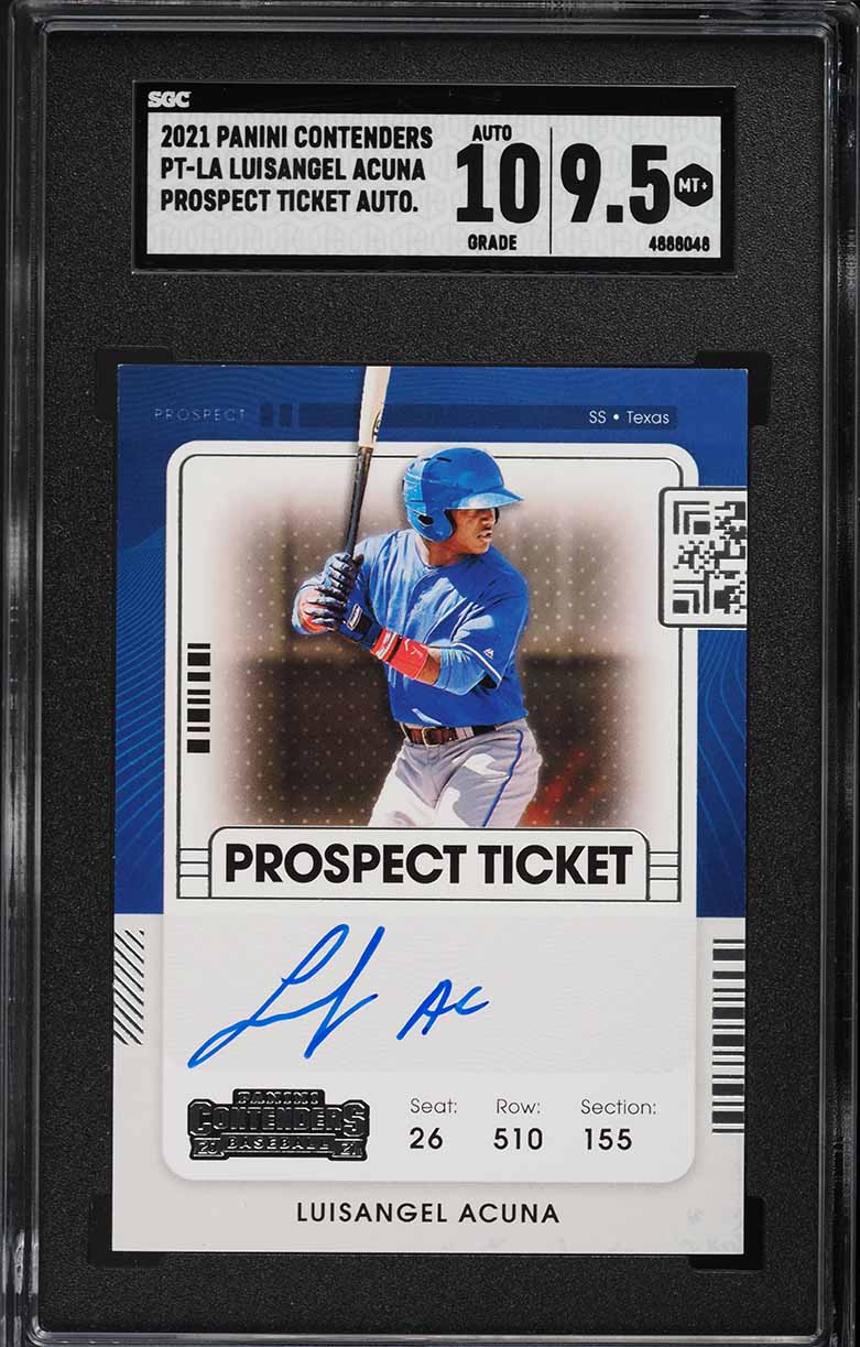 Luisangel Acuna #PT-LA 2021 Panini Contenders Baseball Prospect Autographs
