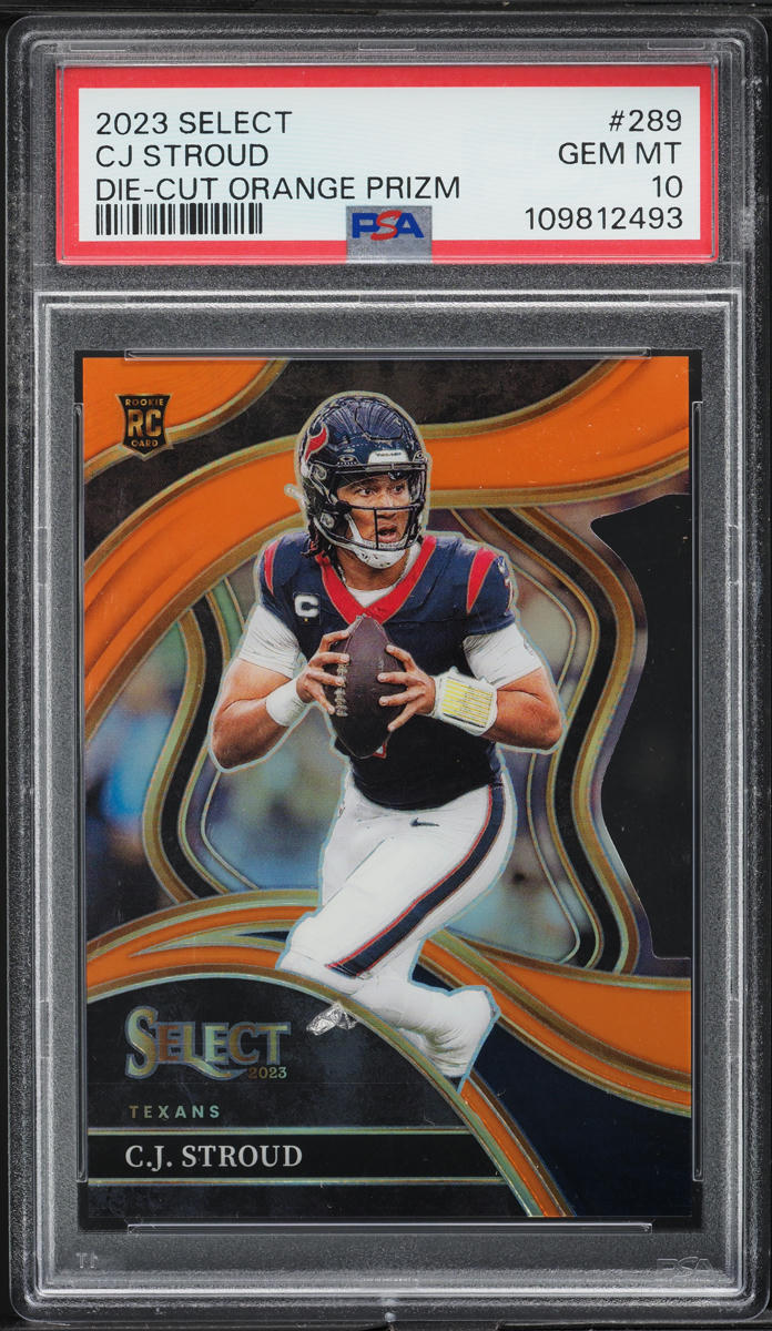 2023 Select Club Level Orange Prizm Die-Cut C.J. Stroud ROOKIE /399 #289 PSA 10