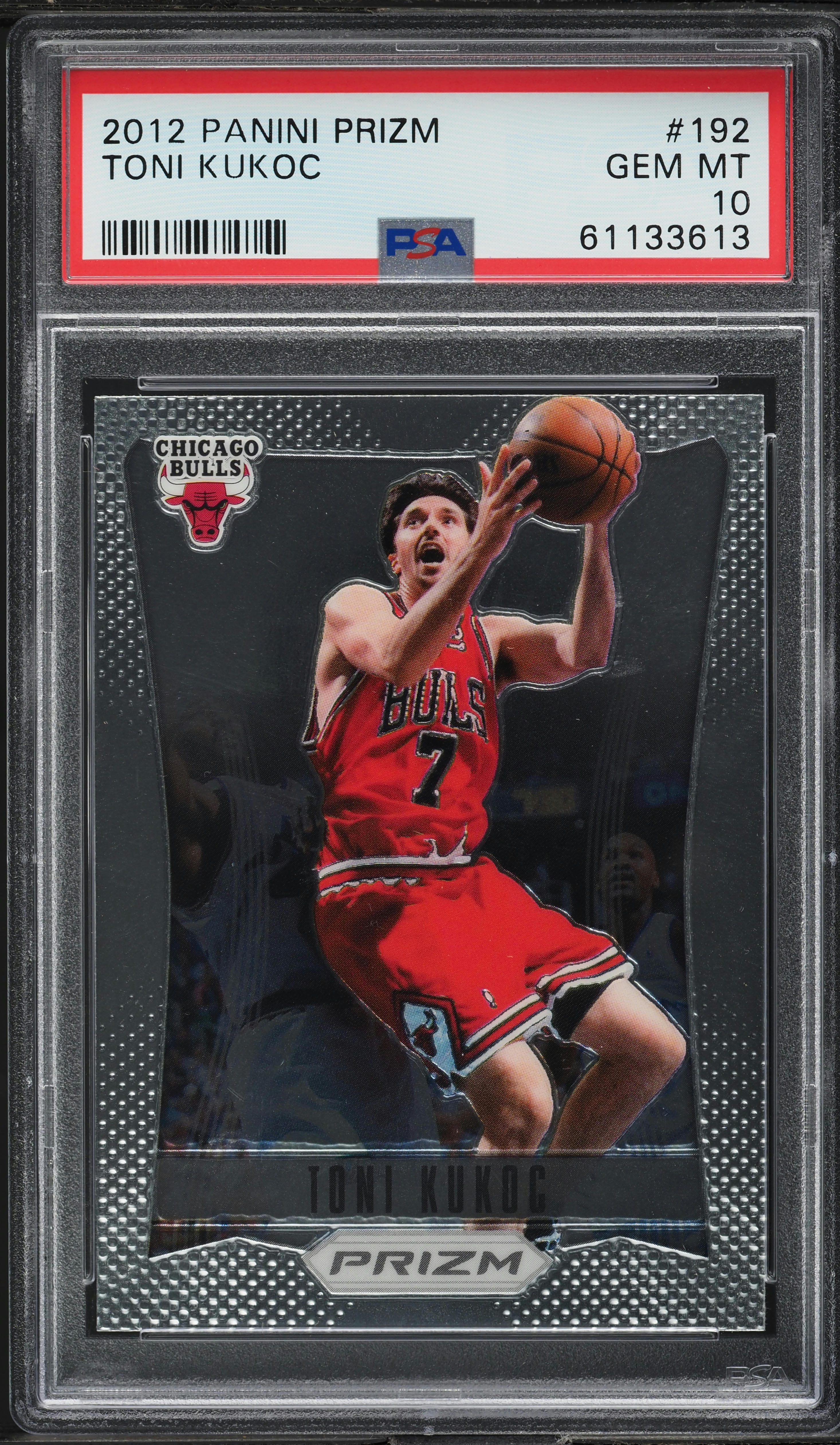 2012 Panini Prizm Toni Kukoc #192 PSA 10 GEM MINT