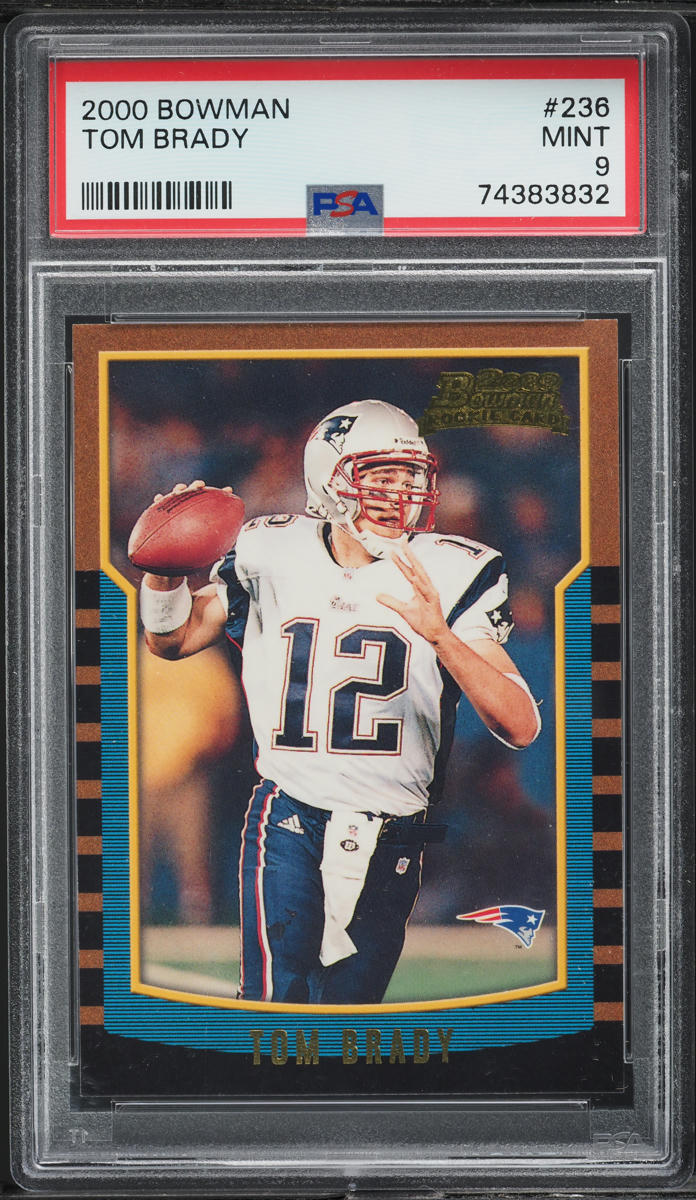 2000 Bowman Football Tom Brady ROOKIE #236 PSA 9 MINT