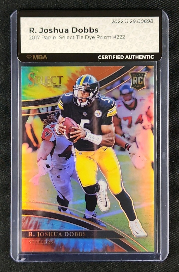 2017 Select Field Level Tie-Dye Prizm R. Joshua Dobbs ROOKIE /25 #222 MBA AUTH