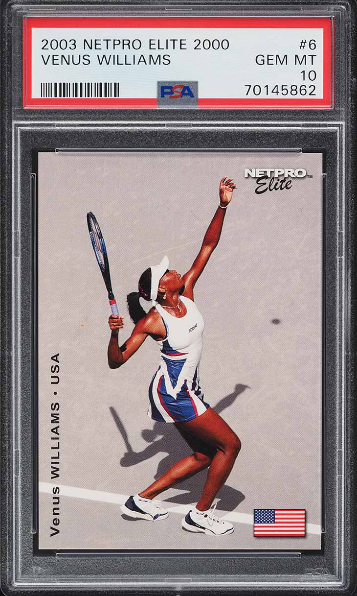 2003 Netpro Elite Venus Williams ROOKIE /2000 #6 PSA 10 GEM MINT