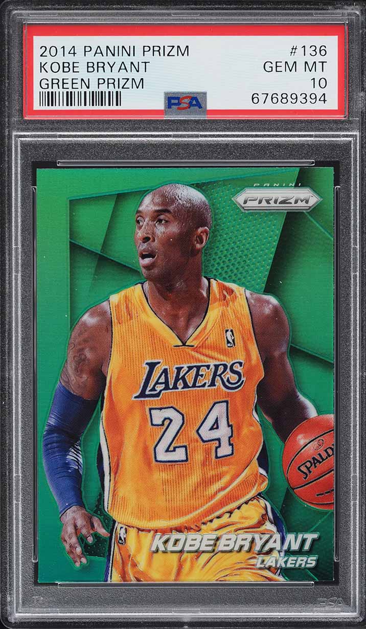 2014 Panini Prizm Green Kobe Bryant #136 PSA 10 GEM MINT