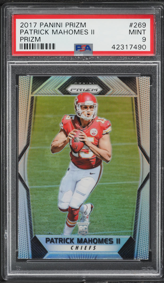 2017 Panini Prizm Silver Patrick Mahomes II ROOKIE #269 PSA 9 MINT
