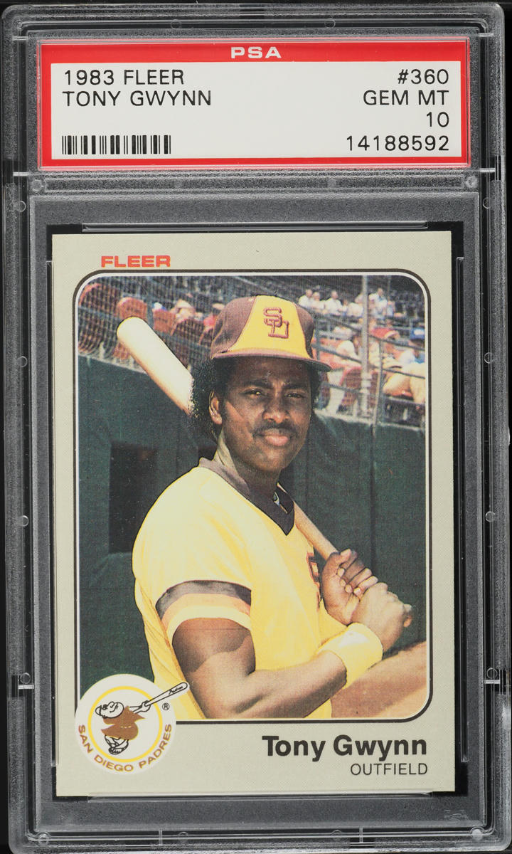 1983 Fleer Tony Gwynn ROOKIE #360 PSA 10 GEM MINT