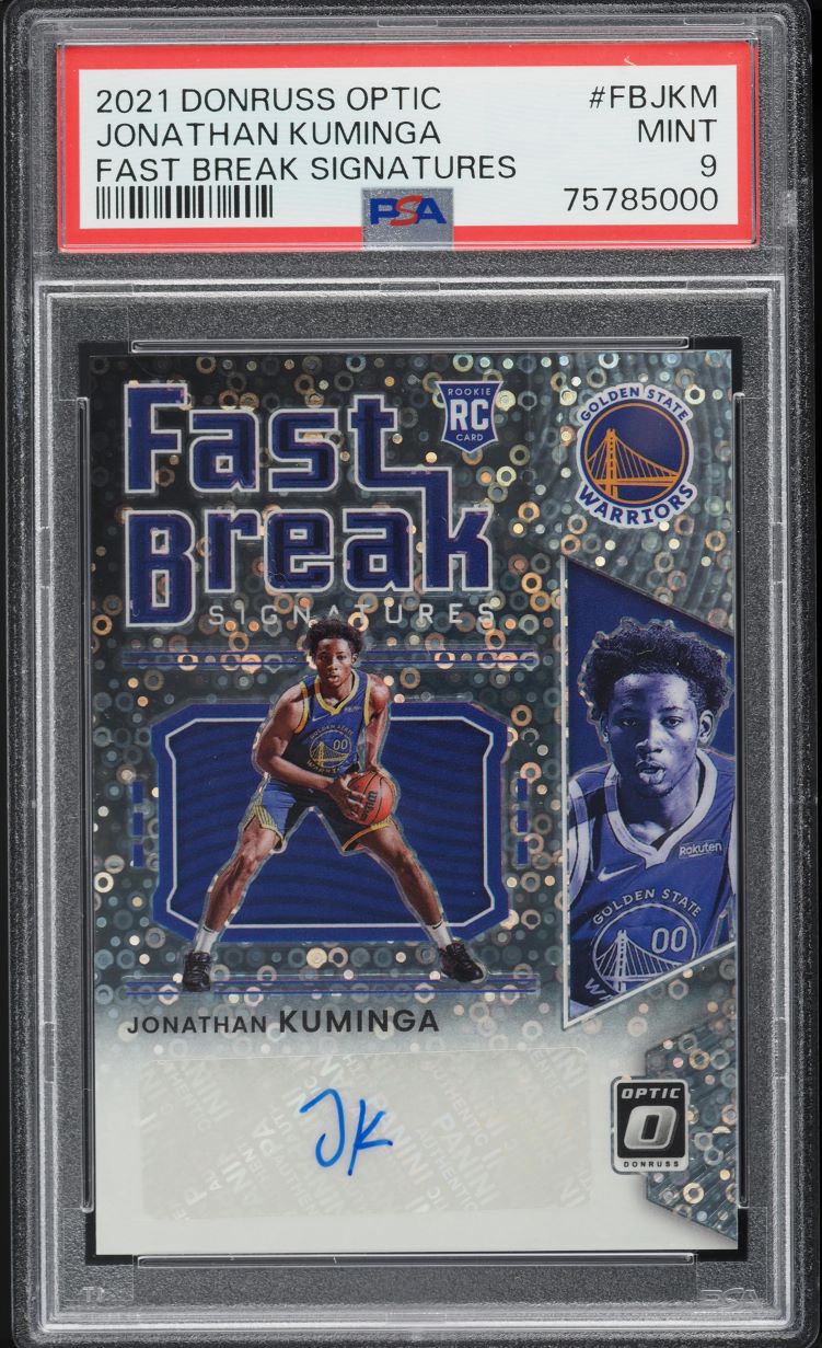 Jonathan Kuminga #FB-JKM 2021-22 Donruss Optic Basketball Fast Break Signatures