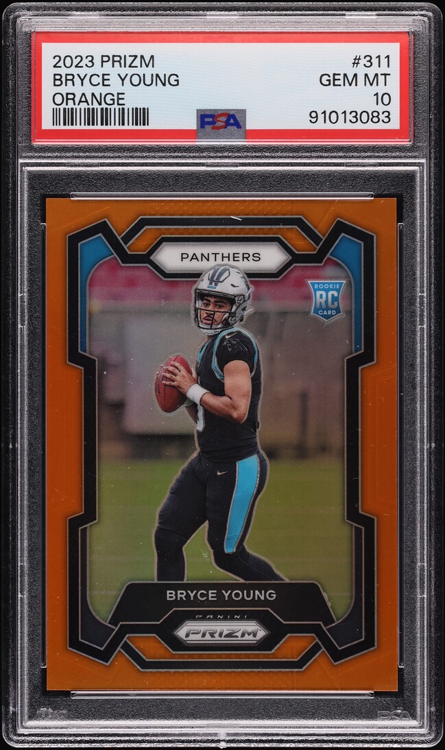 2023 Panini Prizm Orange Bryce Young ROOKIE /249 #311 PSA 10 GEM MINT