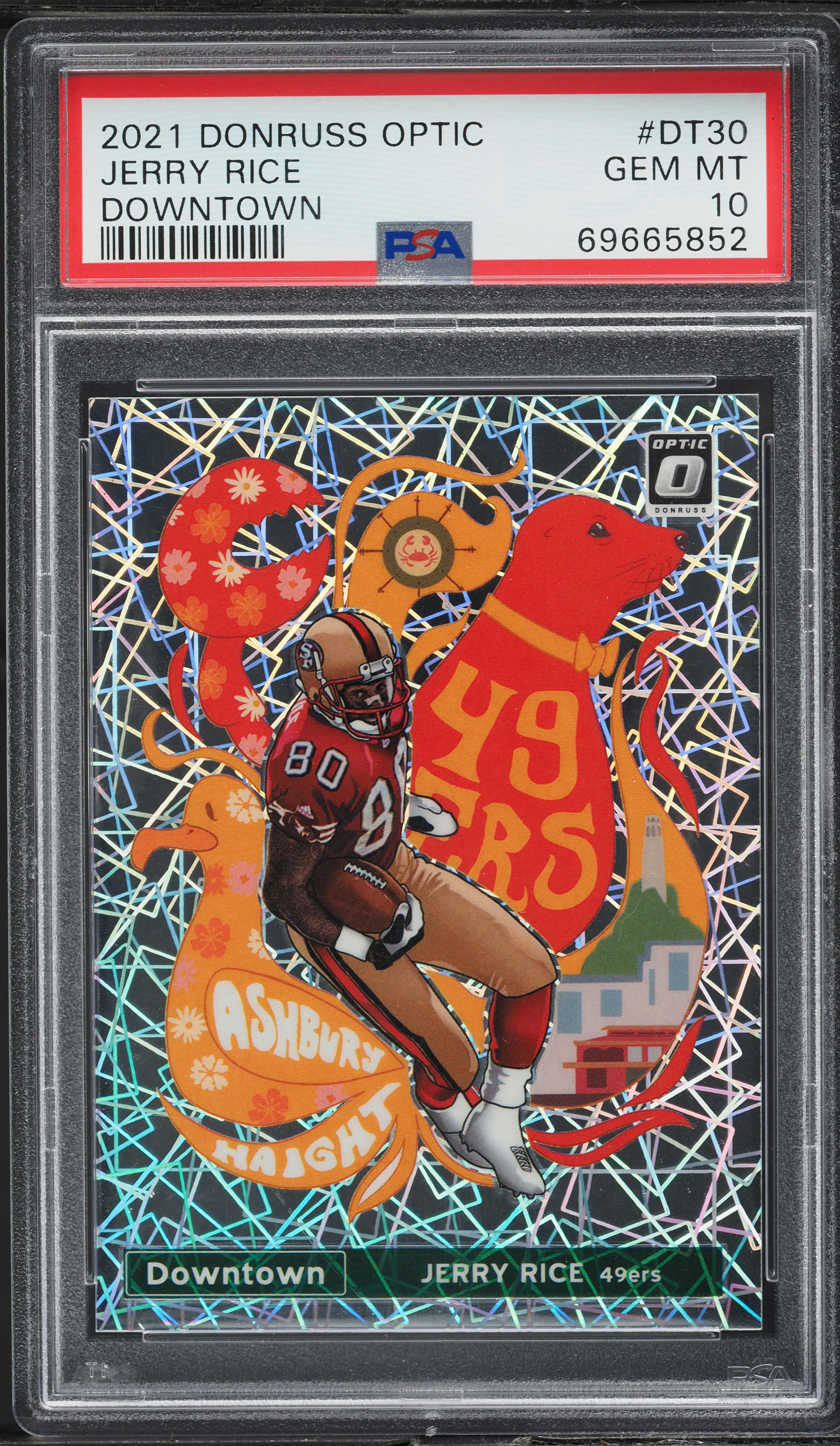 2021 Donruss Optic Downtown Jerry Rice #DT-30 PSA 10 GEM MINT