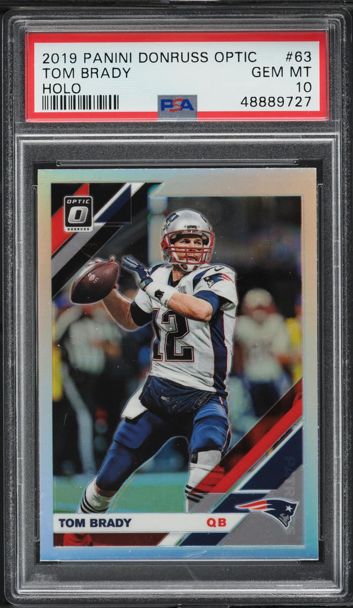 2019 Donruss Optic Holo Tom Brady #63 PSA 10 GEM MINT