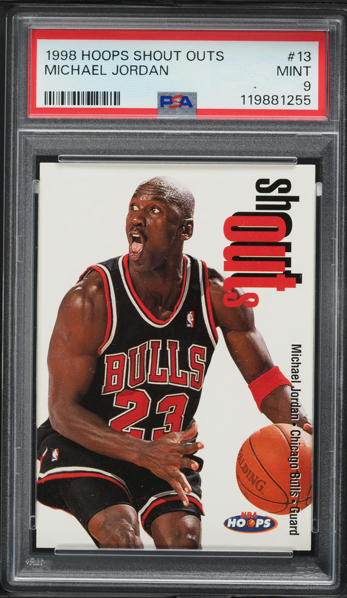 1998 Hoops Shout Outs Michael Jordan #13 PSA 9 MINT