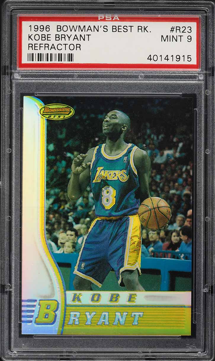 1996 Bowman's Best Refractor Kobe Bryant ROOKIE #R23 PSA 9 MINT