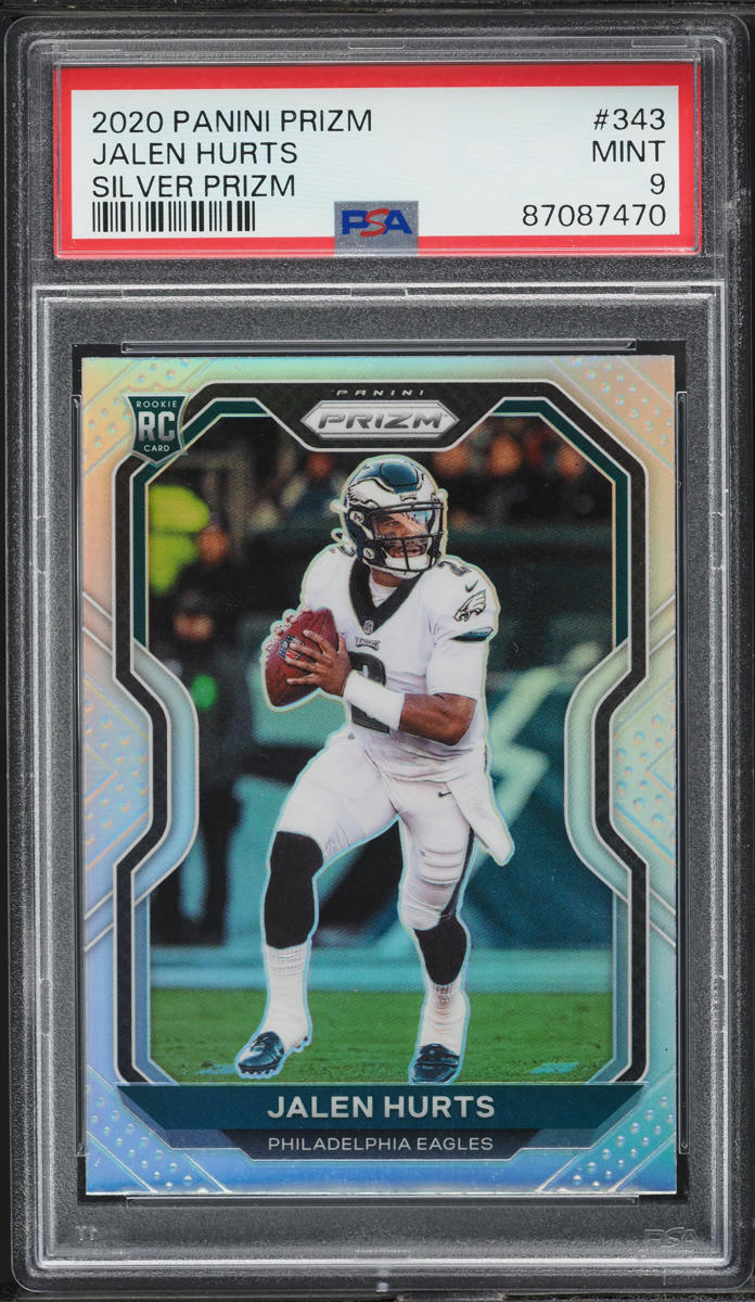 2020 Panini Prizm Silver Jalen Hurts ROOKIE #343 PSA 9 MINT