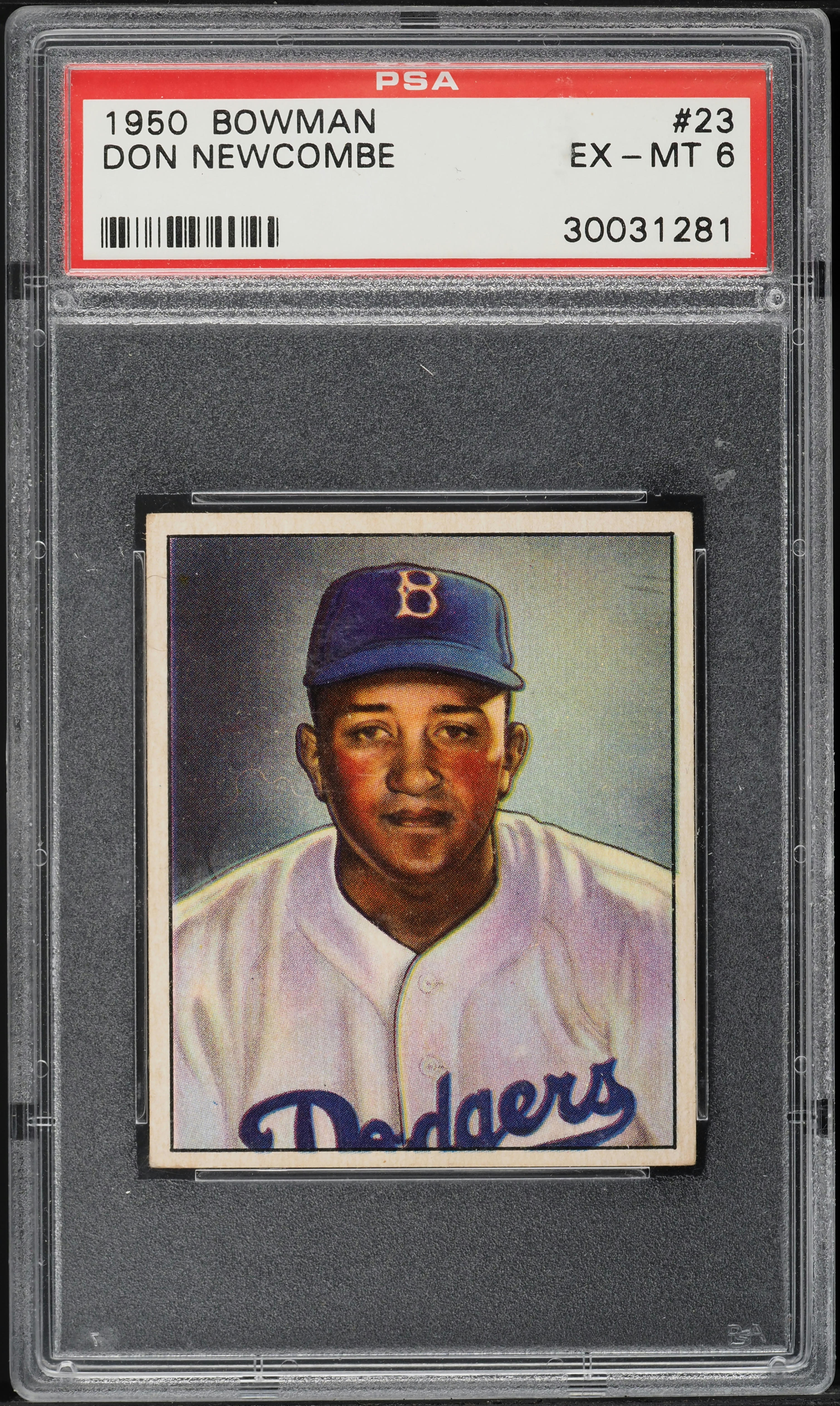 1950 Bowman Don Newcombe ROOKIE #23 PSA 6 EXMT