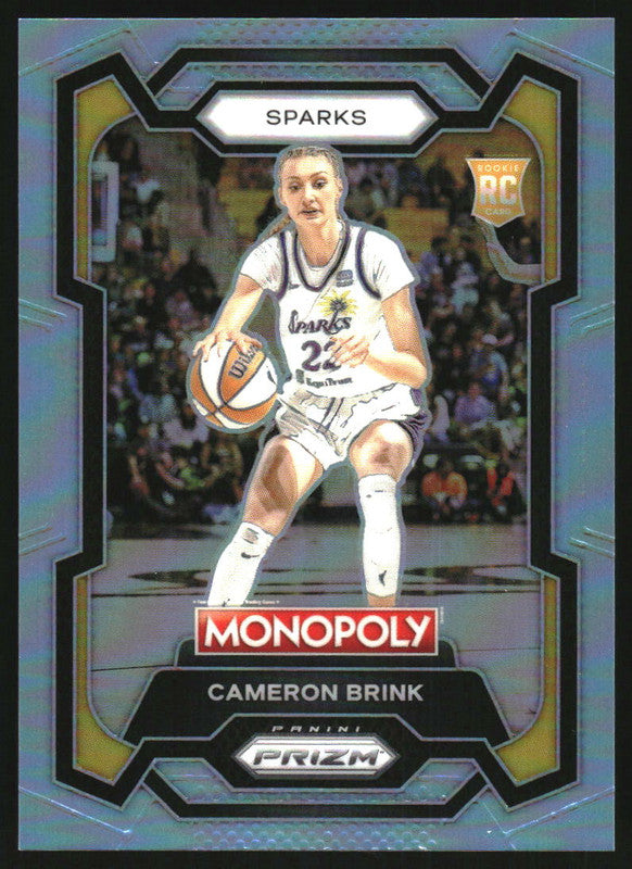 2024 Panini Prizm Monopoly WNBA Light Blue Prizm #39 Cameron Brink RC /199