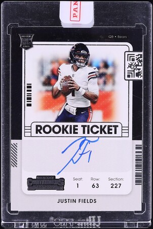 2021 Panini Contenders Variation Justin Fields ROOKIE AUTO #108