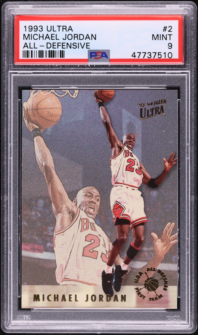 1993 Ultra All-Defensive Michael Jordan #2 PSA 9 MINT