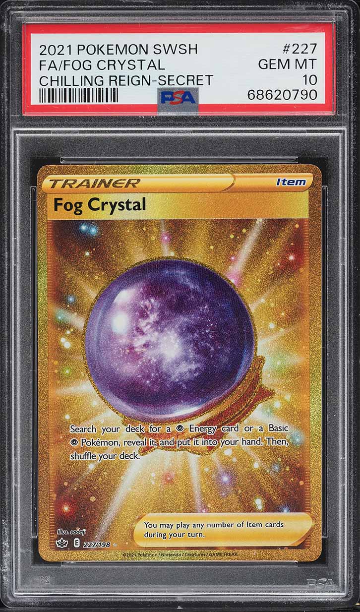 2021 Pokemon Sword & Shield Chilling Reign Secret Fog Crystal #227 PSA 10 GEM