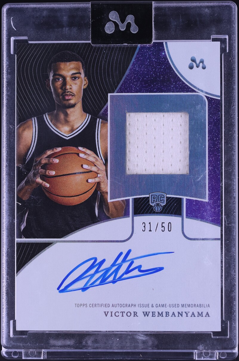 2023 Topps Mercury Cosmic Victor Wembanyama ROOKIE PATCH AUTO /50 #WAR-5C