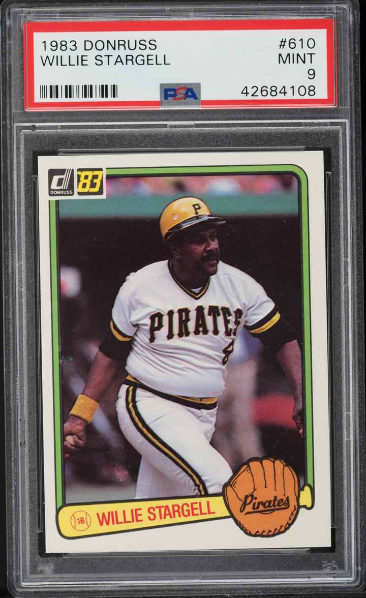 1983 Donruss Willie Stargell #610 PSA 9 MINT