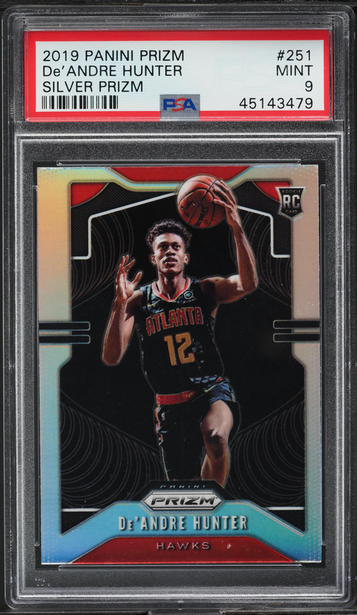 2019 Panini Prizm Silver De'Andre Hunter ROOKIE #251 PSA 9 MINT