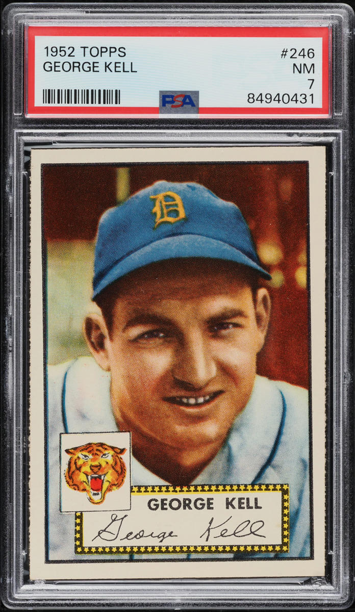1952 Topps George Kell #246 PSA 7 NRMT