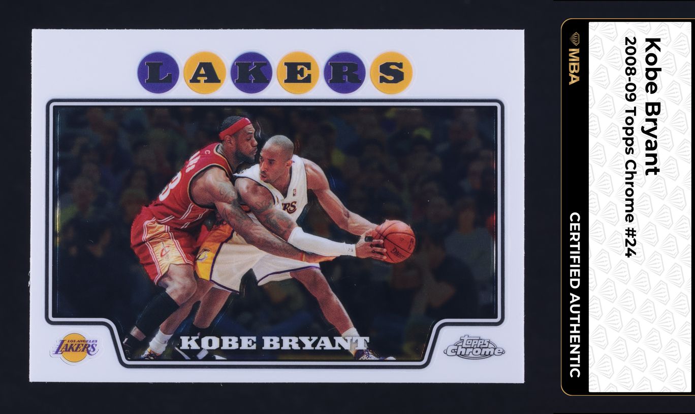 2008 Topps Chrome Kobe Bryant #24 MBA AUTH