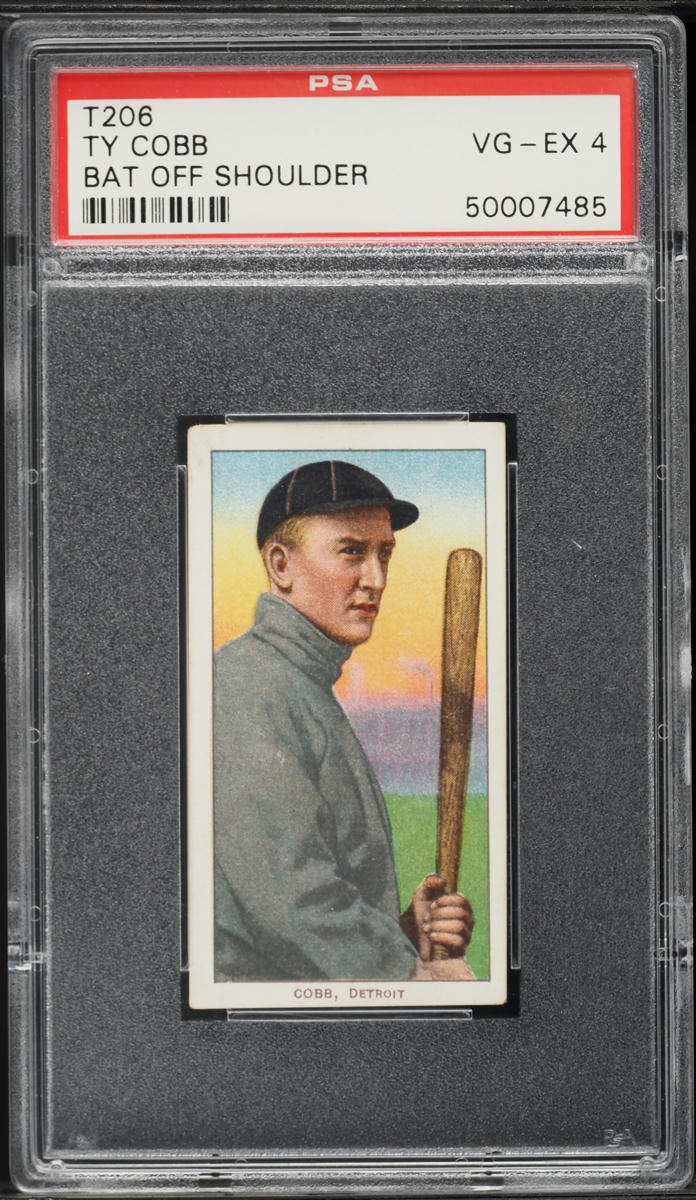 1909-11 T206 Ty Cobb BAT OFF SHOULDER PSA 4 VGEX