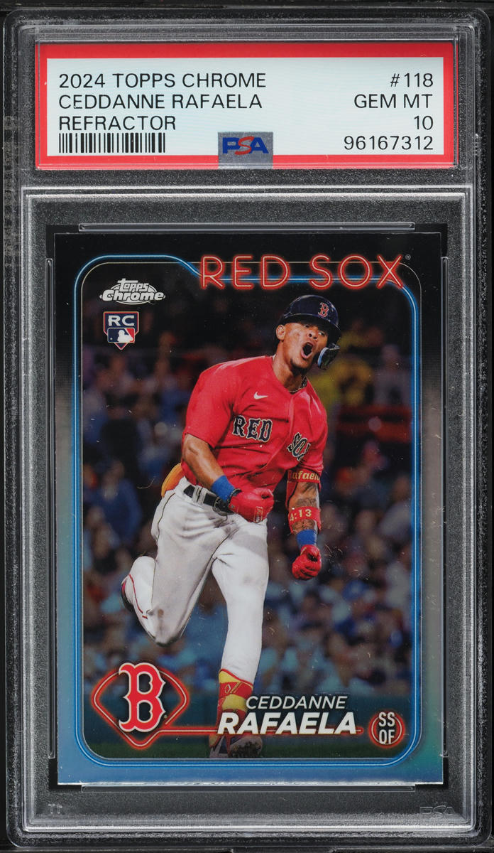 2024 Topps Chrome Refractor Ceddanne Rafaela ROOKIE #118 PSA 10 GEM MINT