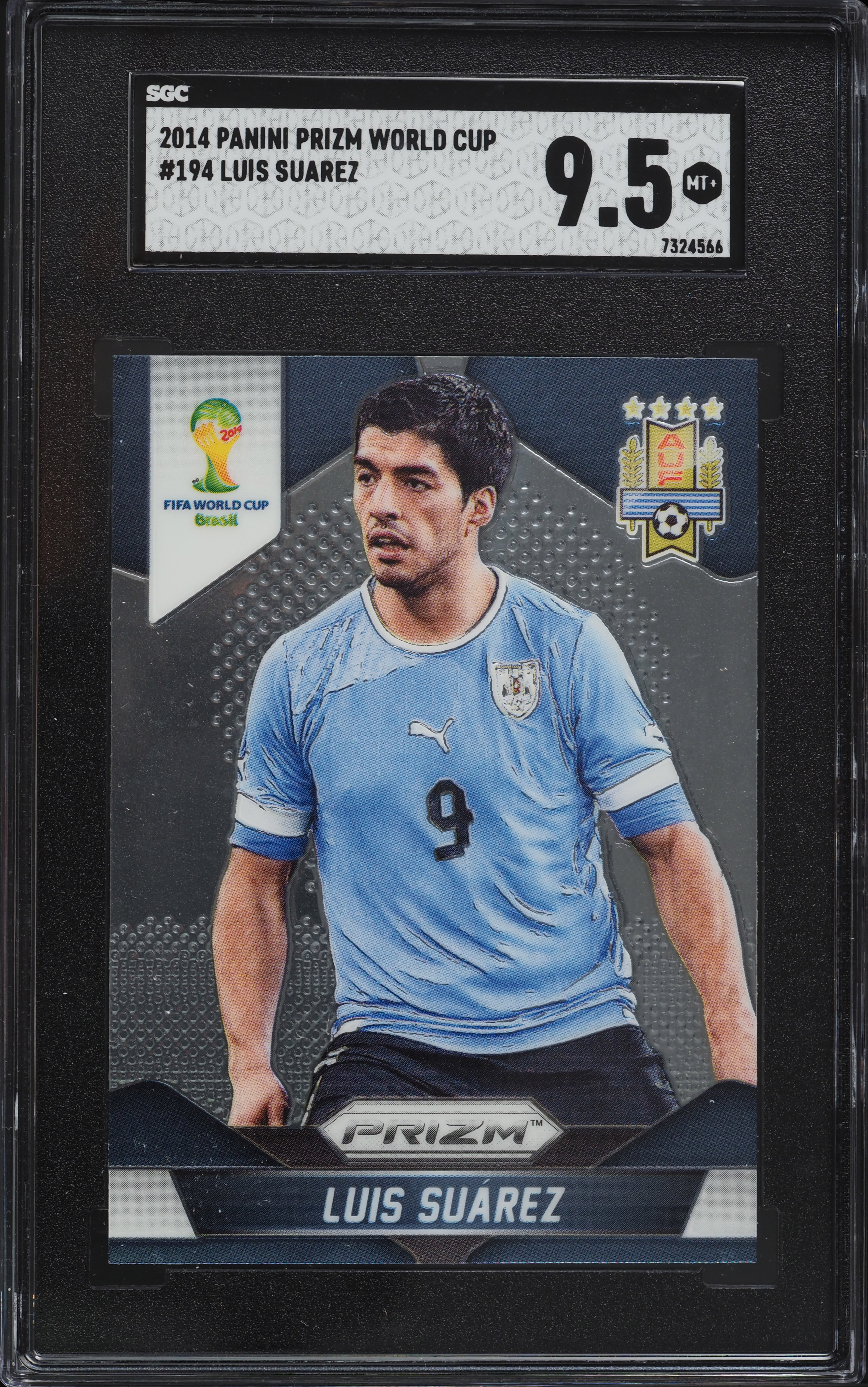 2014 Panini Prizm World Cup Luis Suarez #194 SGC 9.5 MINT+