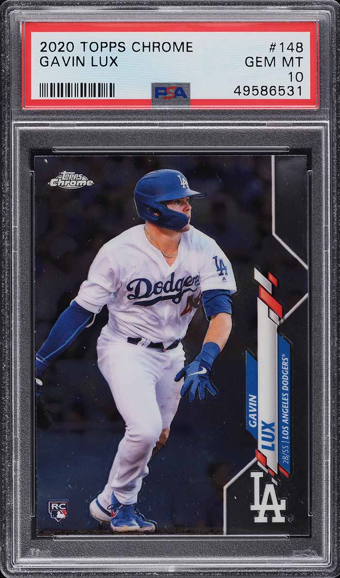 2020 Topps Chrome Gavin Lux ROOKIE RC #148 PSA 10 GEM MINT