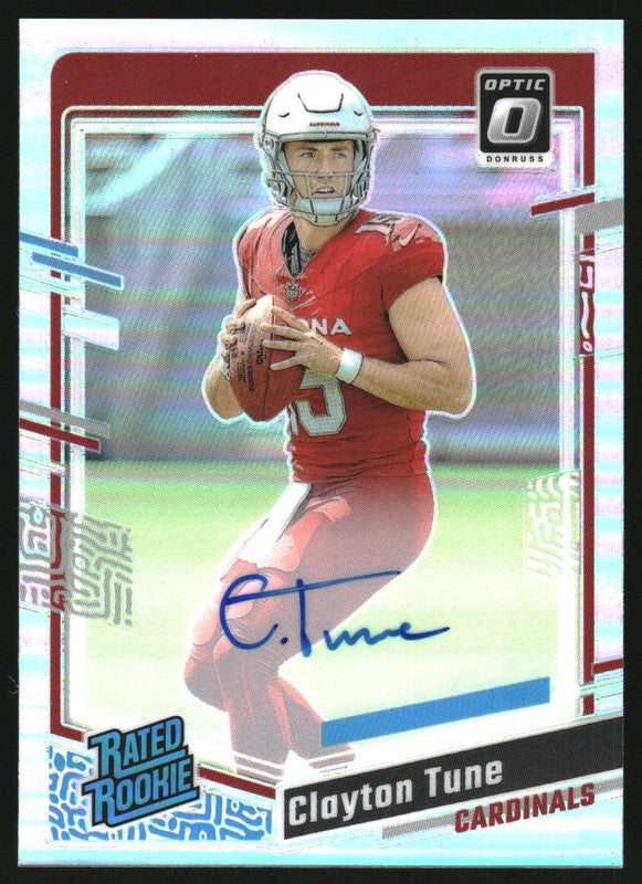 2023 Panini Donruss Optic Rookies Autographs Holo #202 Clayton Tune RC Auto /150