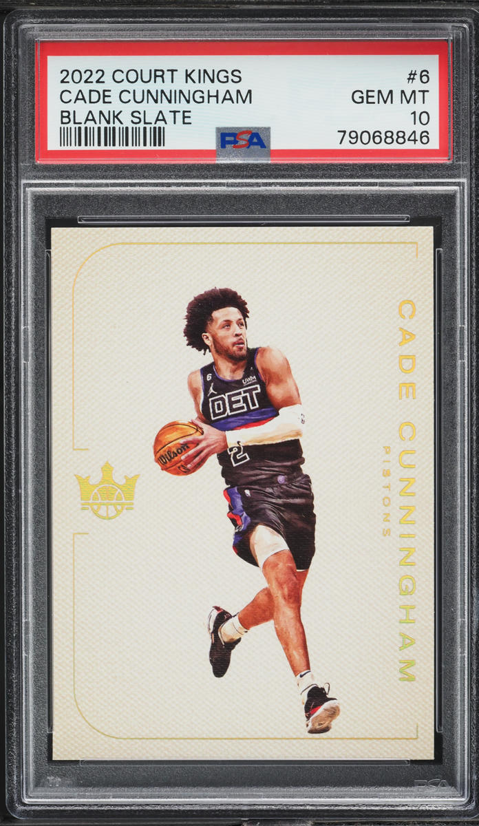 2022 Panini Court Kings Blank Slate Cade Cunningham #6 PSA 10 GEM MINT