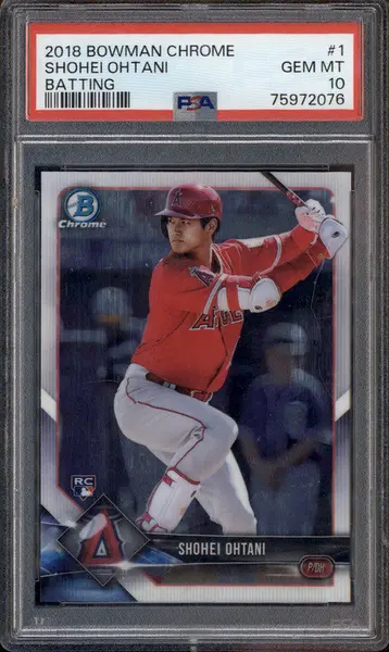 2018 Bowman Chrome #1 Shohei Ohtani RC Rookie PSA 10