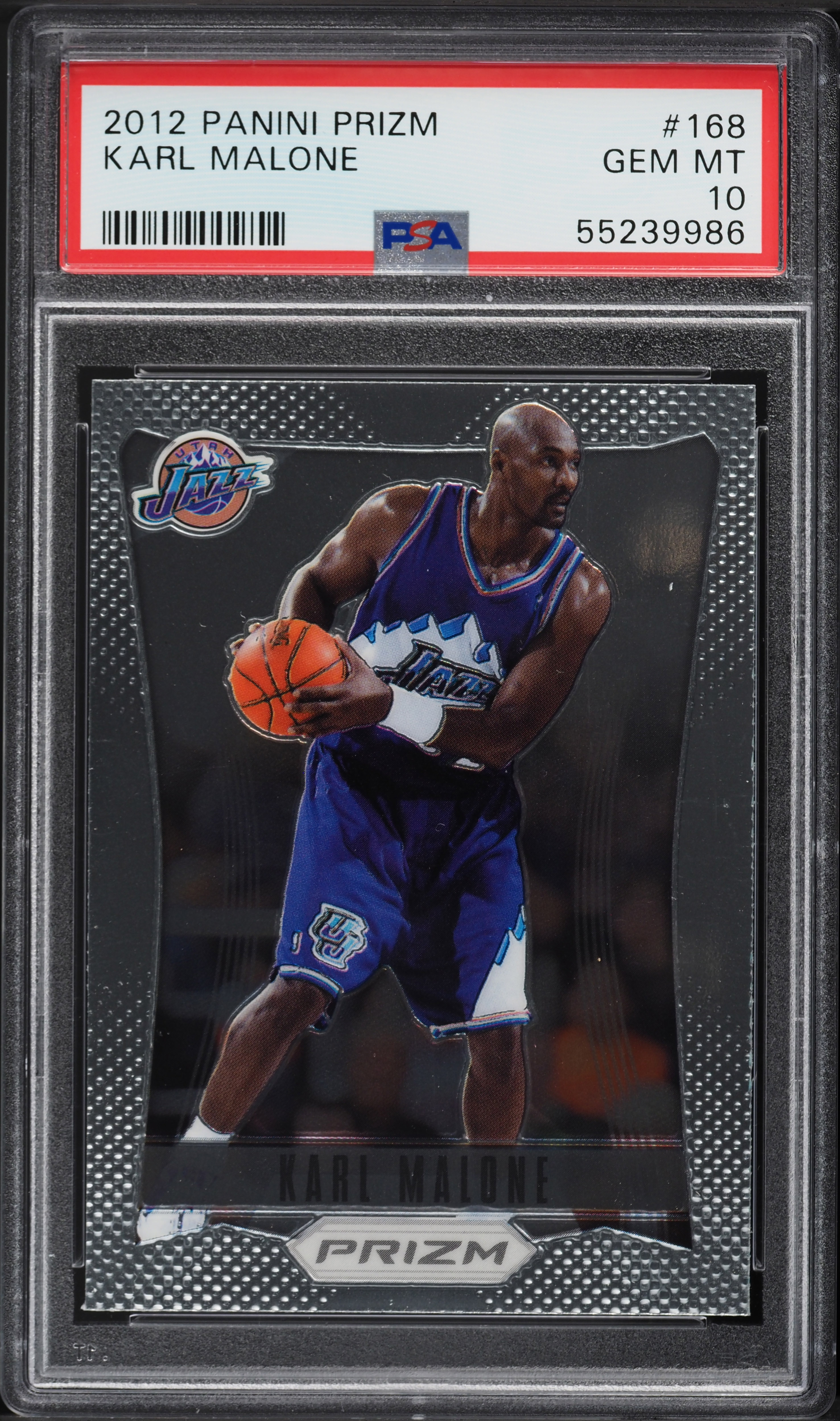 2012 Panini Prizm Karl Malone #168 PSA 10 GEM MINT