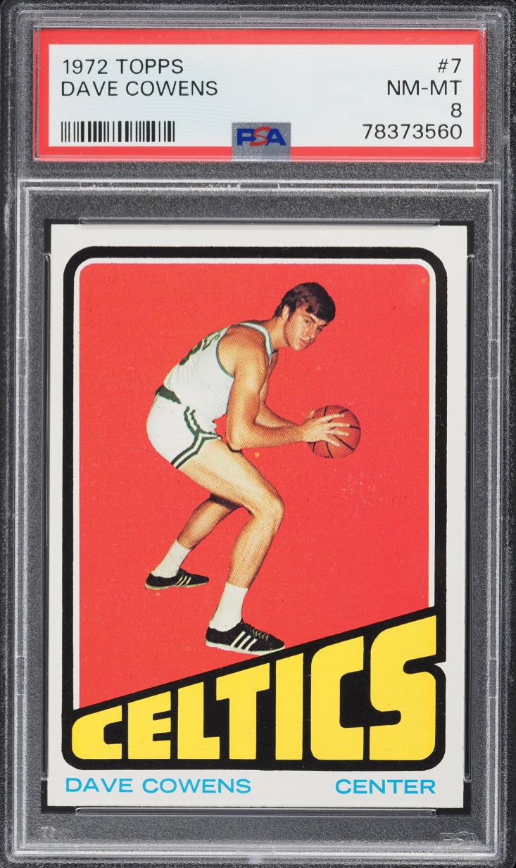 1972 Topps Basketball Dave Cowens #7 PSA 8 NM-MT