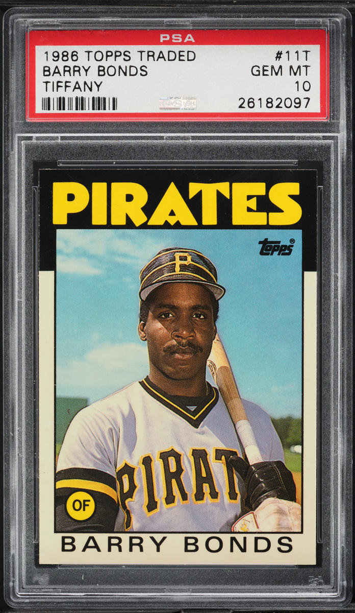 1986 Topps Traded Tiffany Barry Bonds ROOKIE #11T PSA 10 GEM MINT