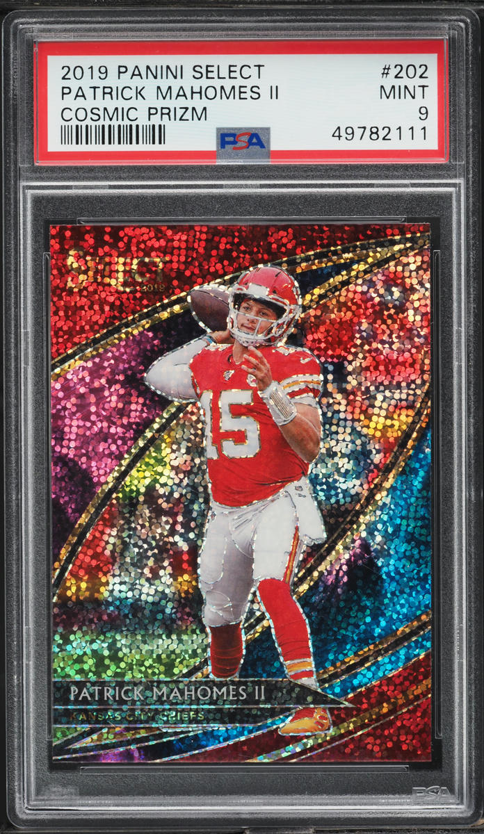 2019 Select Field Level Cosmic Prizm Patrick Mahomes II #202 PSA 9 MINT