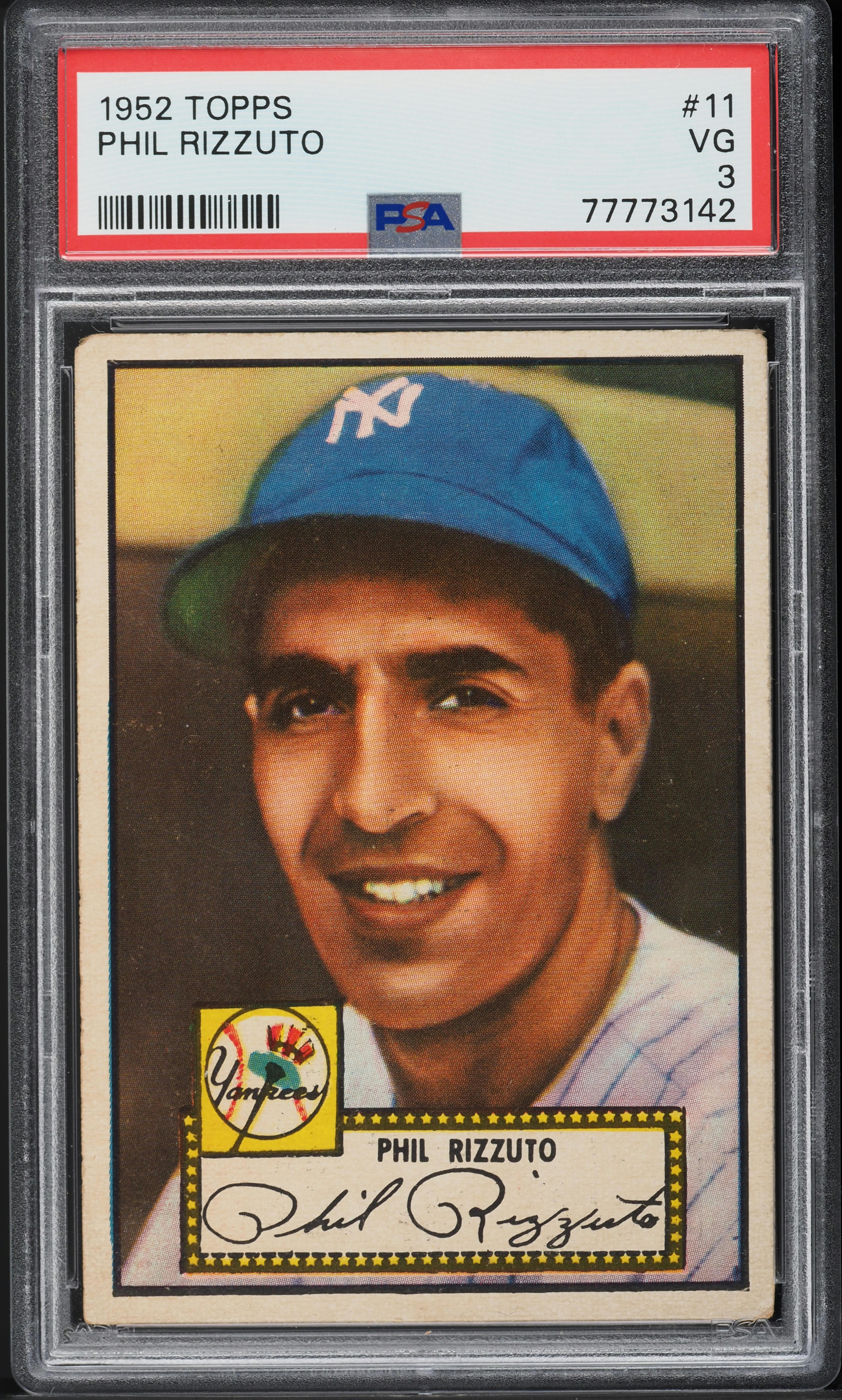 1952 Topps Phil Rizzuto #11 PSA 3 VG