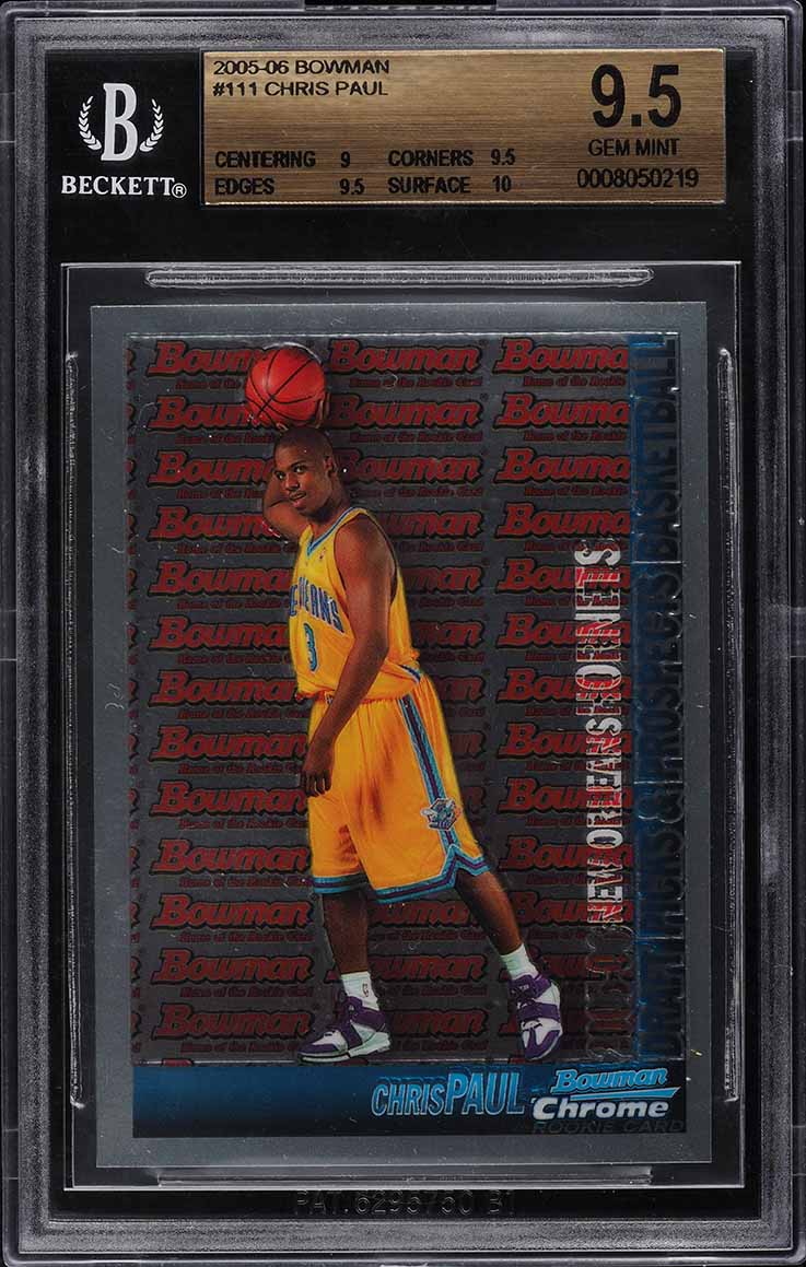 2005 Bowman Chrome Chris Paul ROOKIE #111 BGS 9.5 GEM MINT