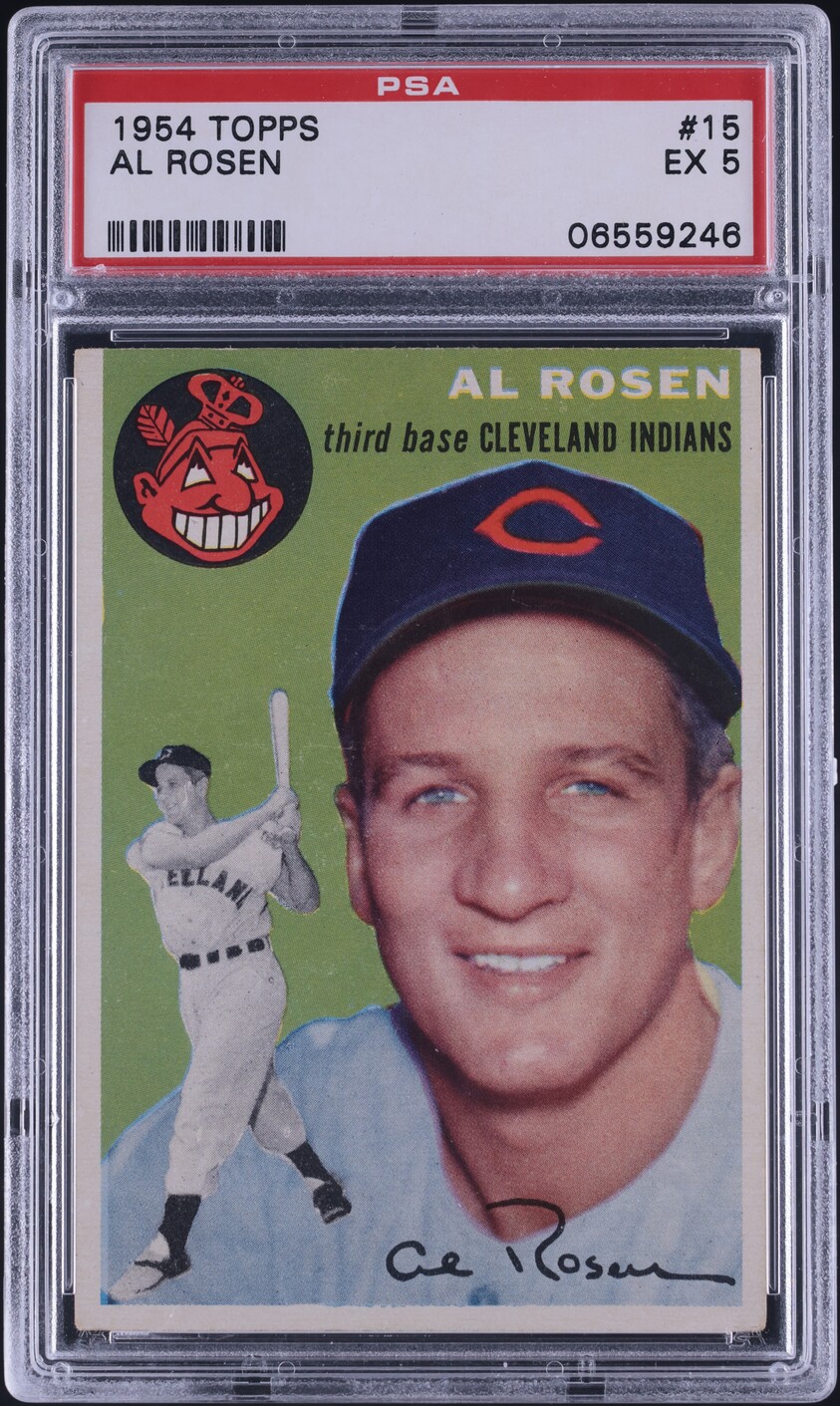 1954 Topps Al Rosen #15 PSA 5 EX