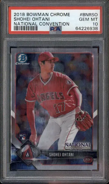 2018 Bowman Chrome National Convention #BNRSO Shohei Ohtani RC PSA 10