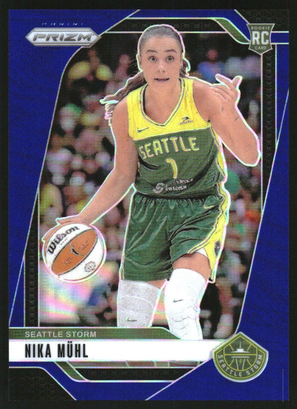 2024 Panini Prizm WNBA Prizms Blue #75 Nika Muhl RC Rookie /199