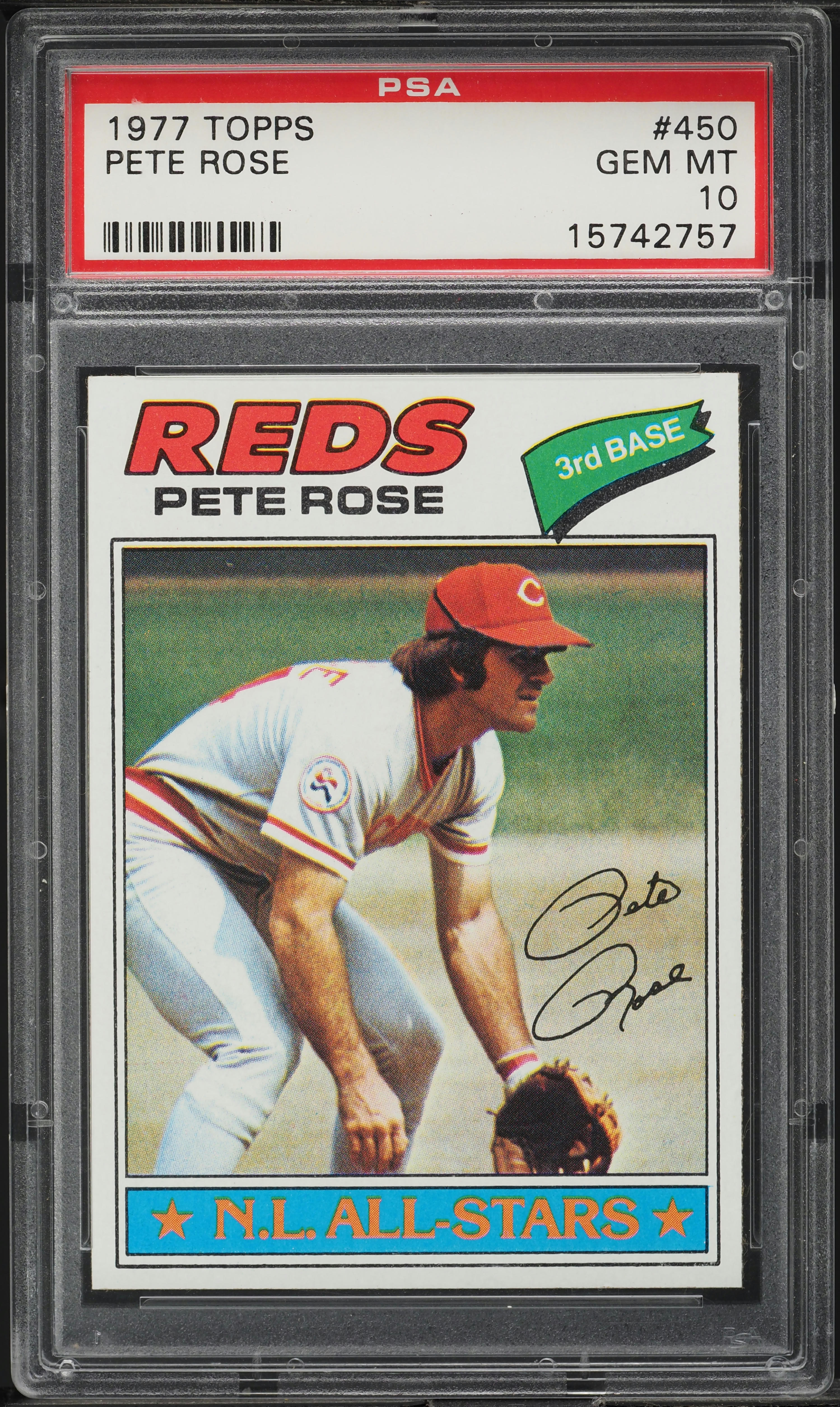 1977 Topps Pete Rose #450 PSA 10 GEM MINT